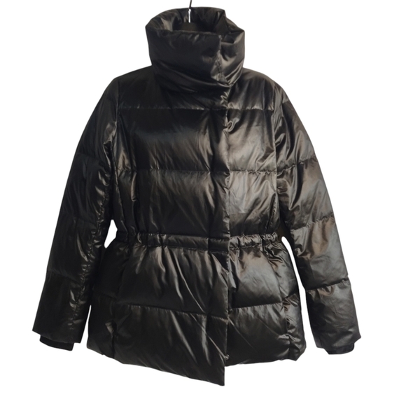 Lands' End Women's Black Quilted Down Puffer Jacket Size XS - Picture 3 of 13